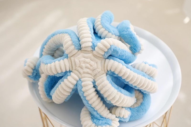 Maxpetus Cute Big Octopus Pillows,Interior Decoration Octopus Cushion,Soft Marine Animal Decorations (Khaki, 7.0 inch) - Image 5